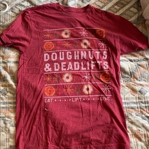 Doughnuts and deadlifts Christmas shirt